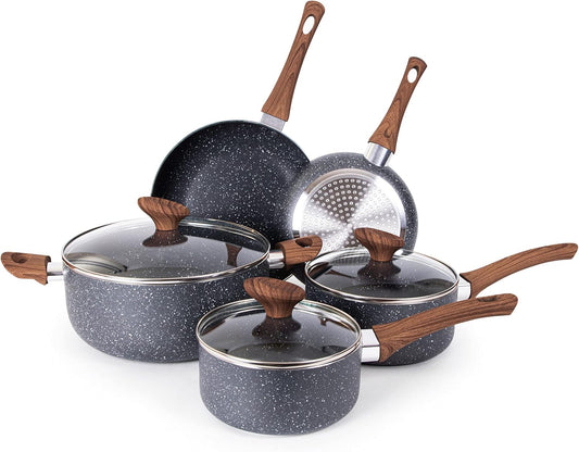 🍳 Non-Stick Pots & Pans Set – 8-Piece Cookware Collection